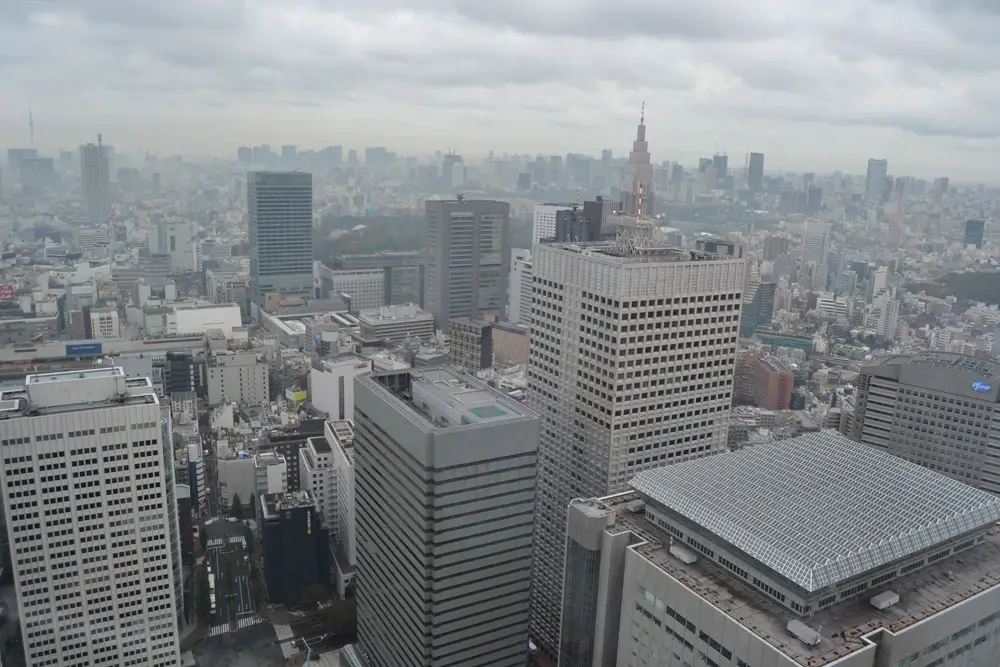 Гледка от кметството в Токио