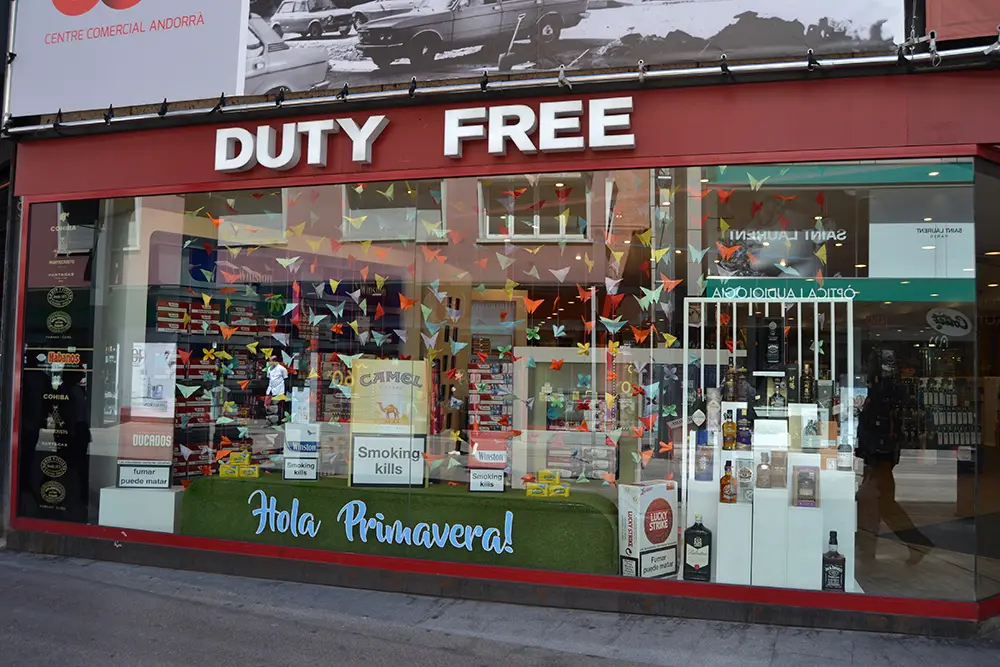 Duty free store, Andorra