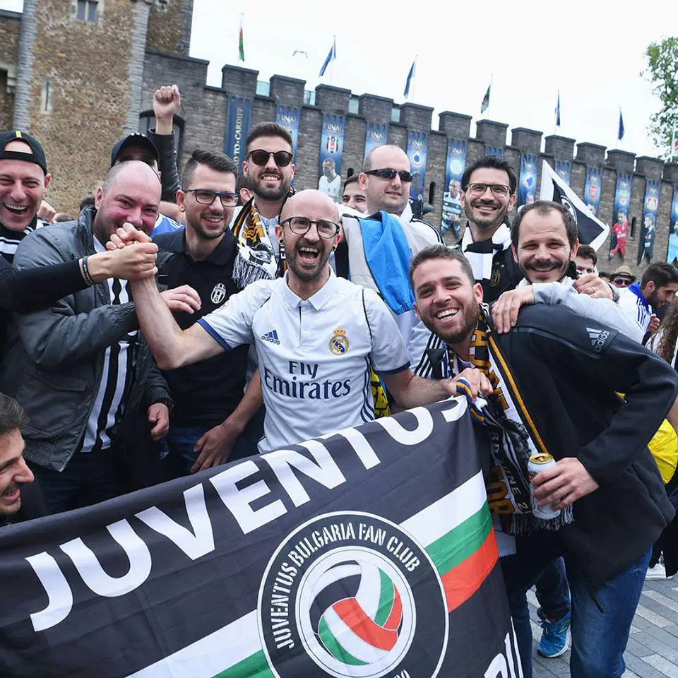 Juventus and Real Madrid fans