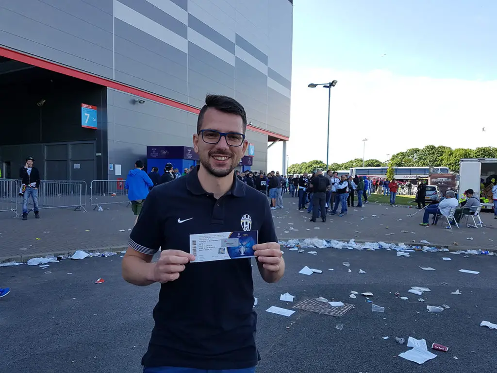 With the ticket before the final