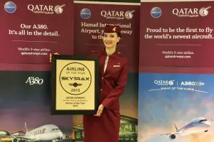 С наградата за най-добра авиокомпания в света за 2015 г. от SKYTRAX