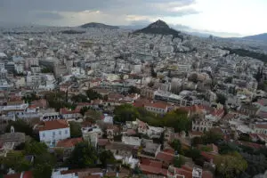Гледка от Акропола в Атина