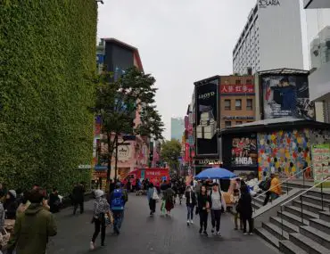 Myeongdong - the shopping heaven for cosmetics in Seoul