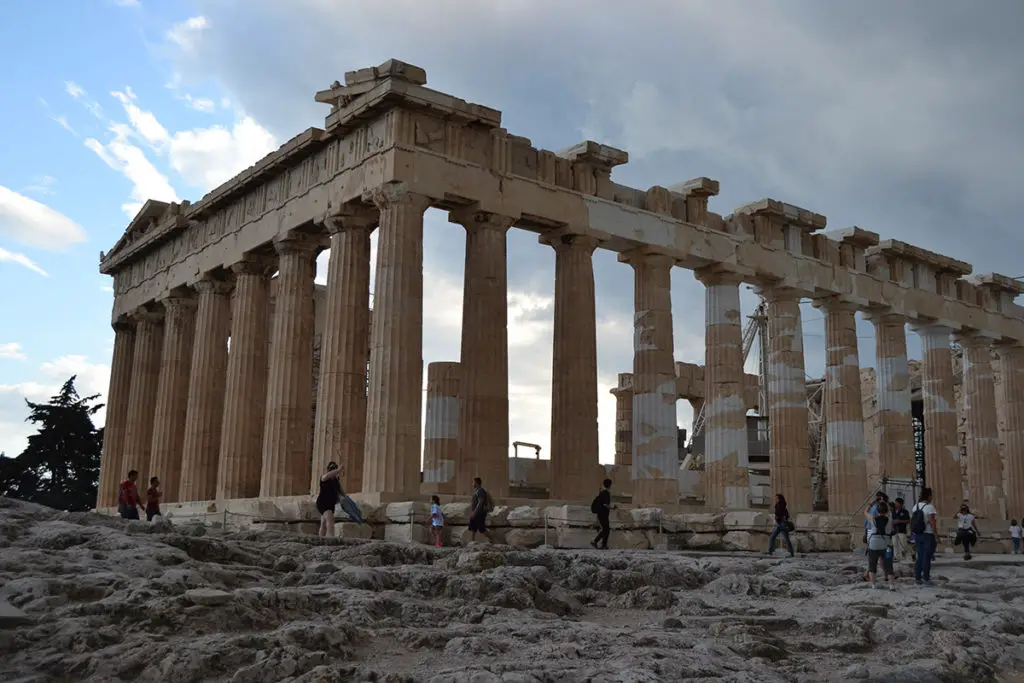 The Parthenon, dedicated to the goddess Athena