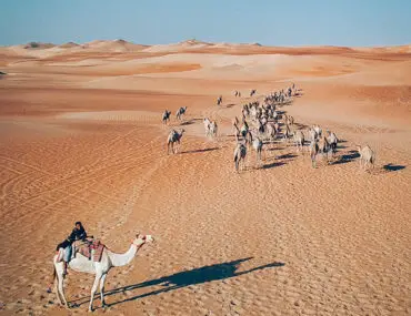 Петко Попадийски в пустинята в Абу Даби