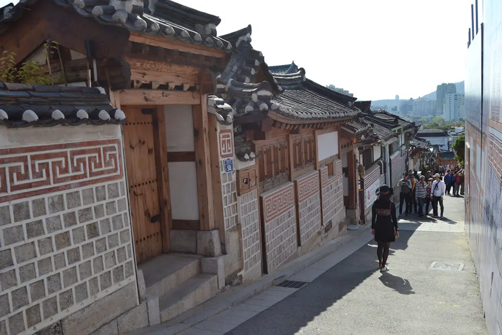 A street in the Bukchon Hanok Village