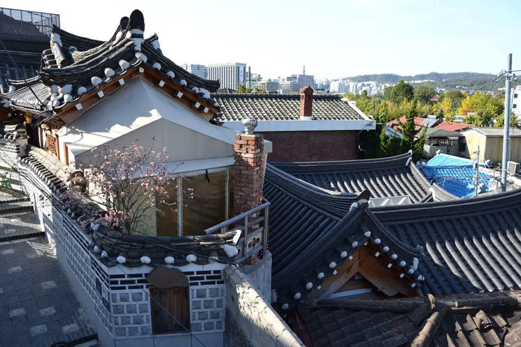 Antique houses in the Bukchon area