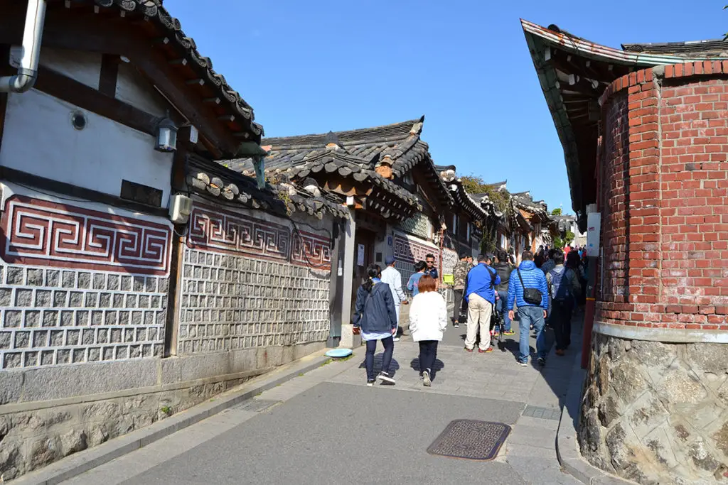 Ancient houses in the Bukchon area