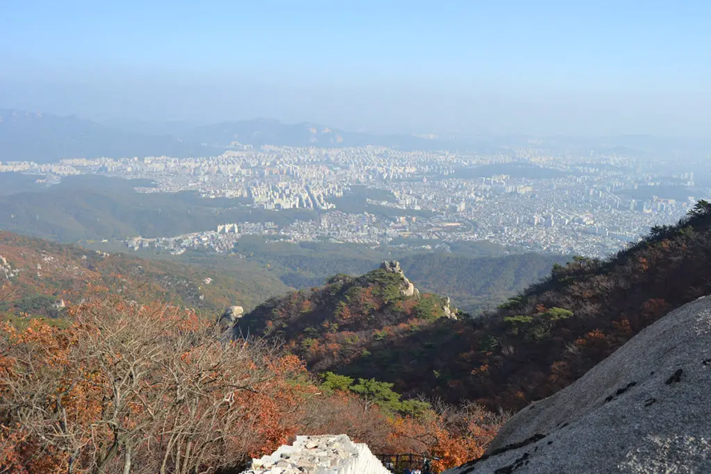 Hiking Bukhansan Mountain in Seoul