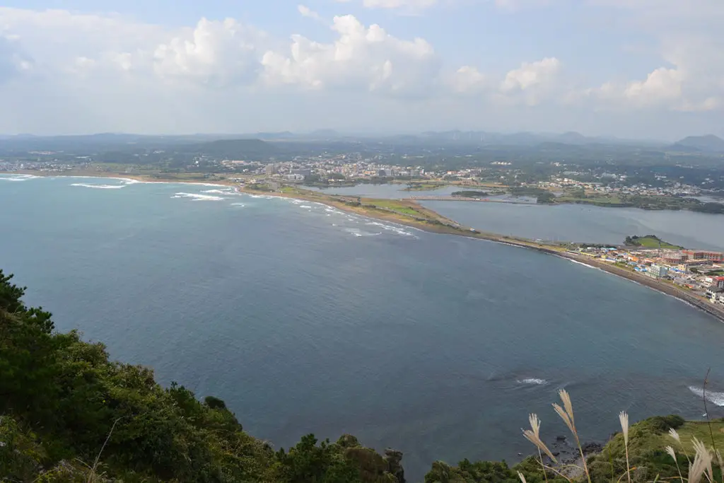 View from the top of Seongsan Ilchulbong Peak