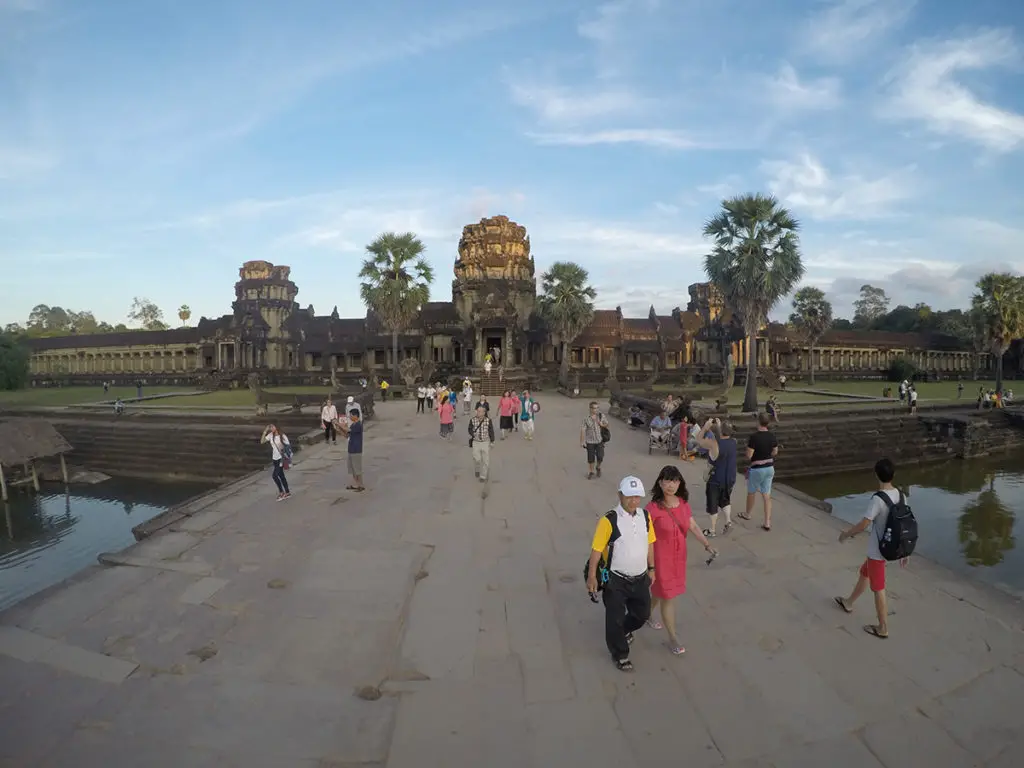 The entrance of Angkor Wat