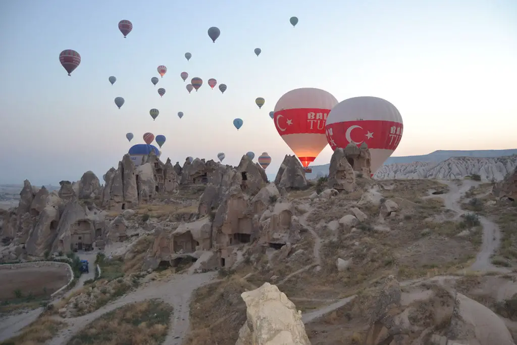 Flying in a Hot Air Balloon in Cappadocia