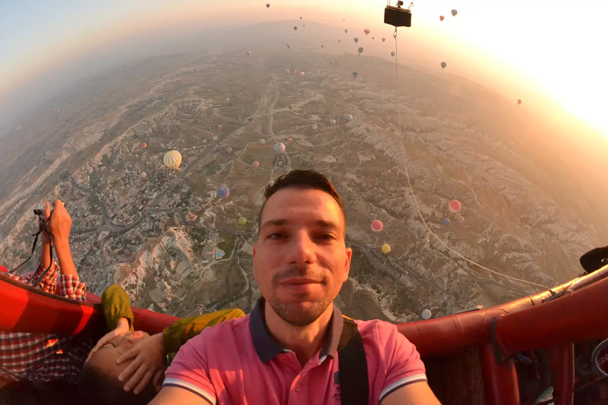 Flying in a Hot Air Balloon in Cappadocia