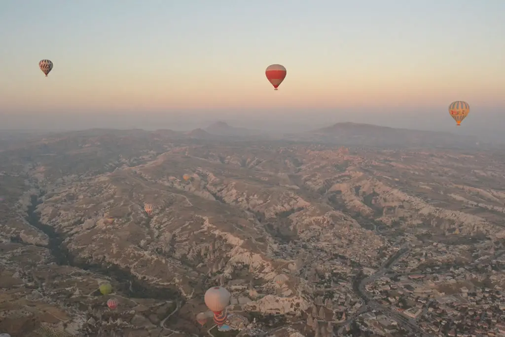 Flying in a Hot Air Balloon in Cappadocia