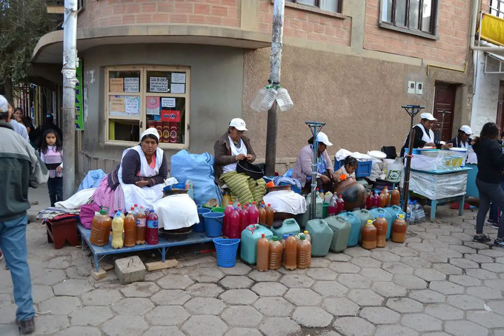 Street market in Tupiza, Bolivia