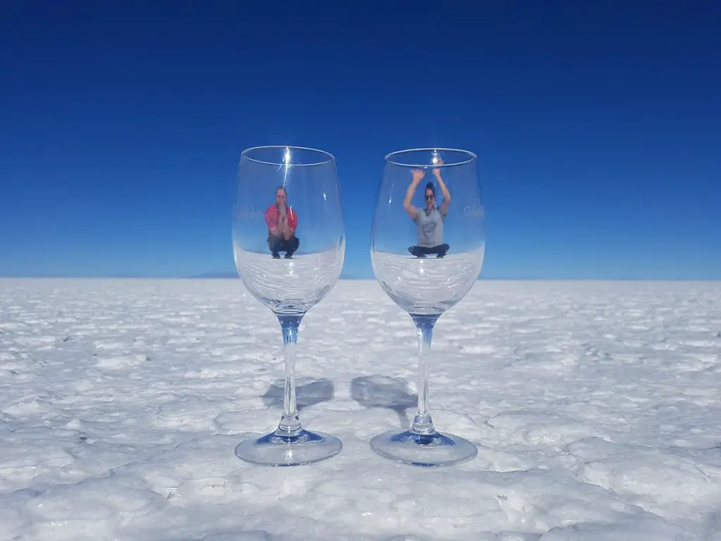 Perspective shot Salar de Uyuni