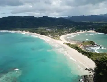 Aerial View of Nacpan Beach