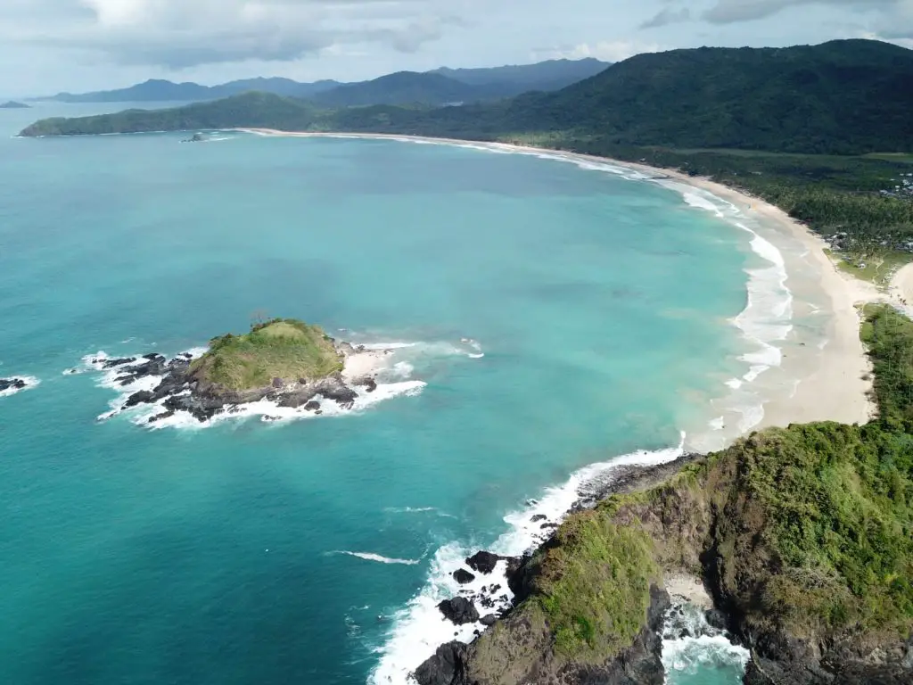 Nacpan Beach from above