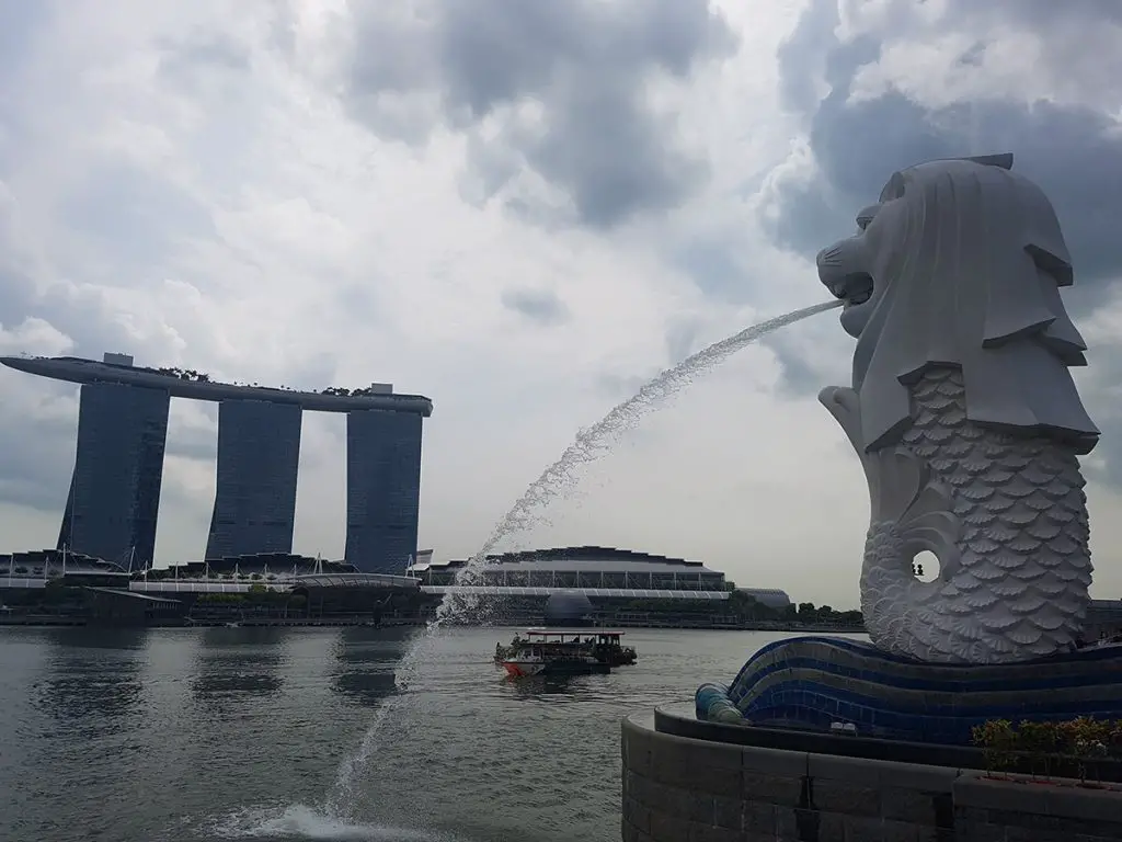 Статуята на Мерлион в Сингапур