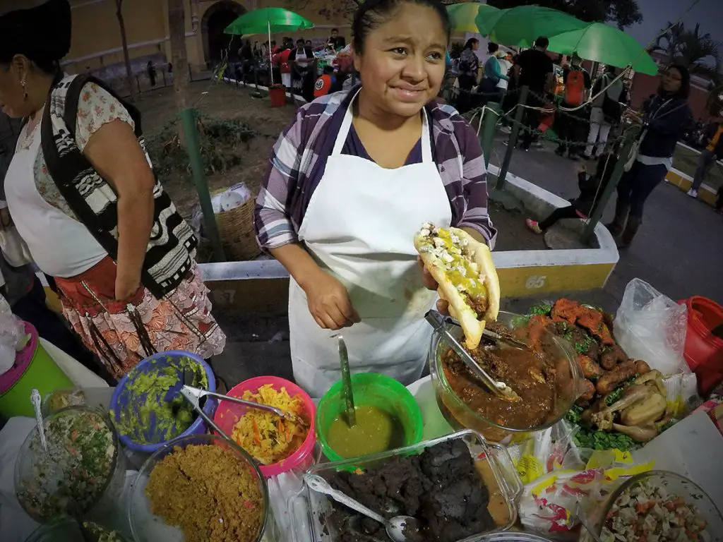 Street food in Guatemala