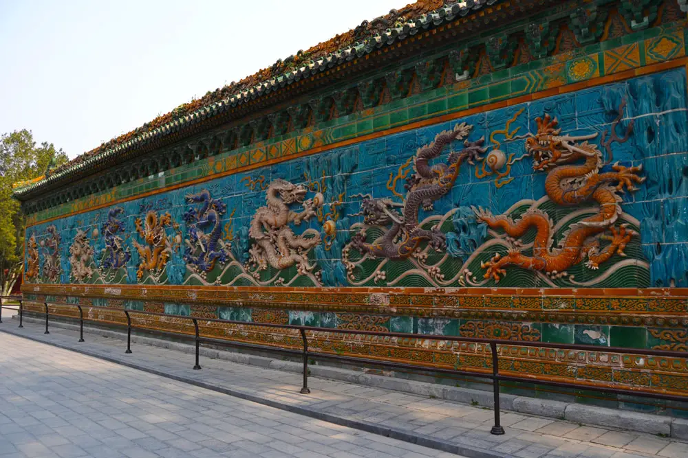 The Nine Dragon Wall at the Beihai Park