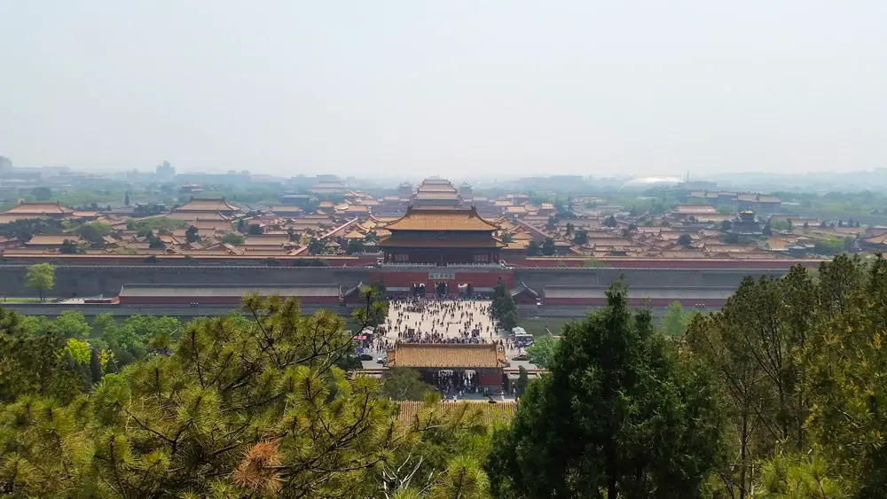 View towards the Forbidden City
