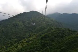 Гледка от кабинковия лифт Ngong Ping 360
