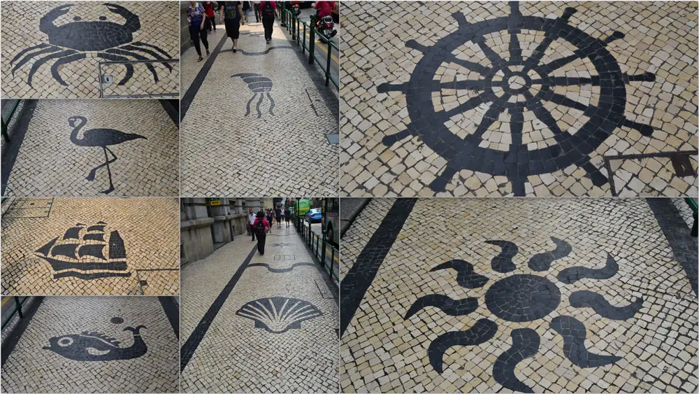 Portuguese pavement in Macau