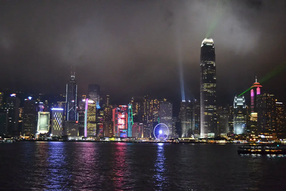 Симфония от светлини в Хонконг