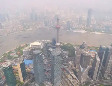Гледка от кулата в Шанхай