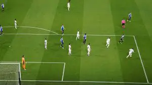 Момент от мача Реал Мадрид - Алавес