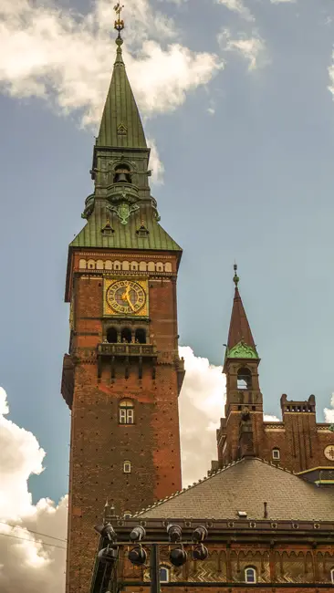 Кулата на кметството в Копенхаген