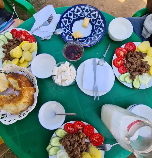 Local food in Kyrgyzstan