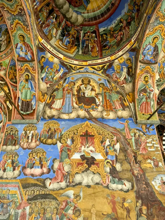 Рилски манастир - стенописи