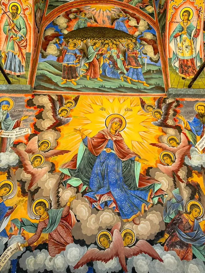 Рилски манастир - стенописи