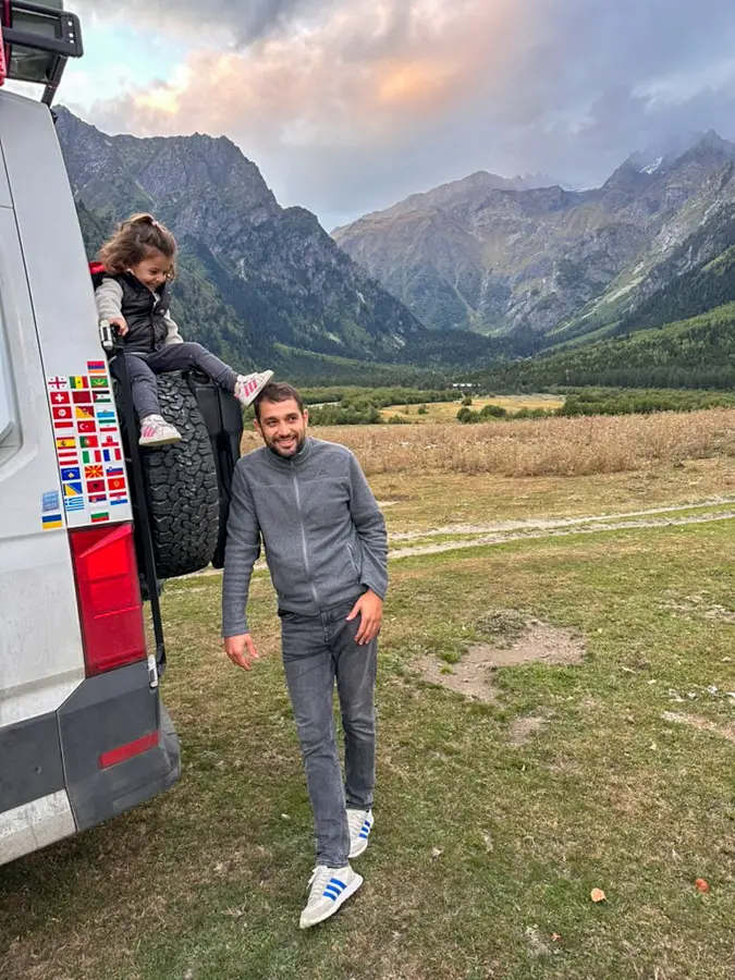 Мила, Стоян и Яна в Грузия